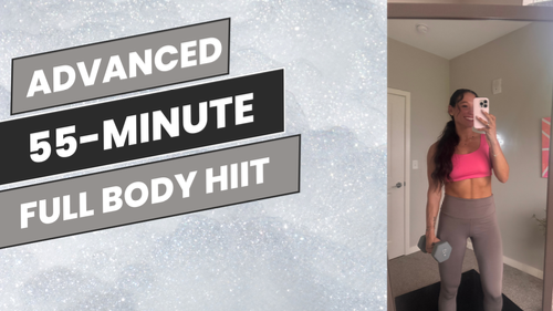 cover for Advanced: 55-Minute Dumbbell Full Body