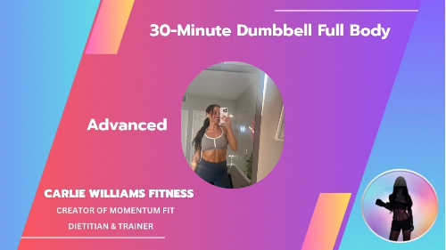 cover for Advanced: 30-Minute Dumbbell Full Body