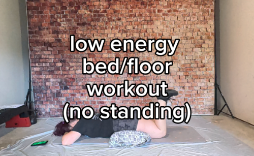 cover for Low energy bed/floor workout (no standing)