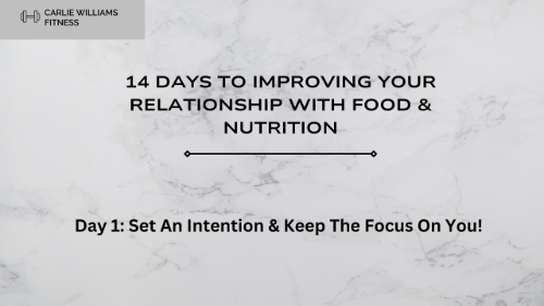cover for Nutrition Course Day 1: Setting an Intention & Keeping The Focus On YOU!