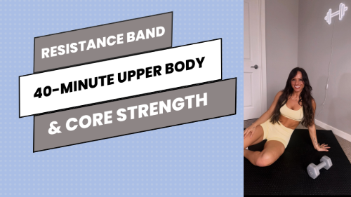 cover for 40-Minute Resistance Band Upper Body & Core Strength