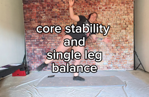 cover for Core stability and single leg balance